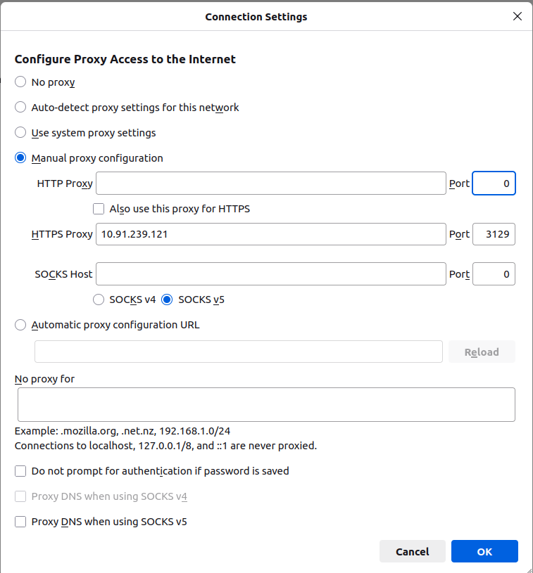 HTTPS firefox Settings
