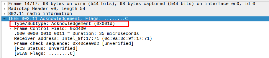 ARP Reply ACK Subtype