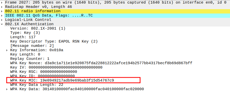 MIC verification in Message 2