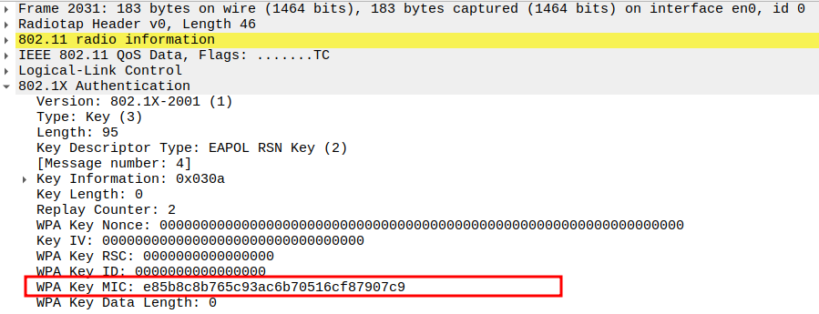 MIC verification in Message 4