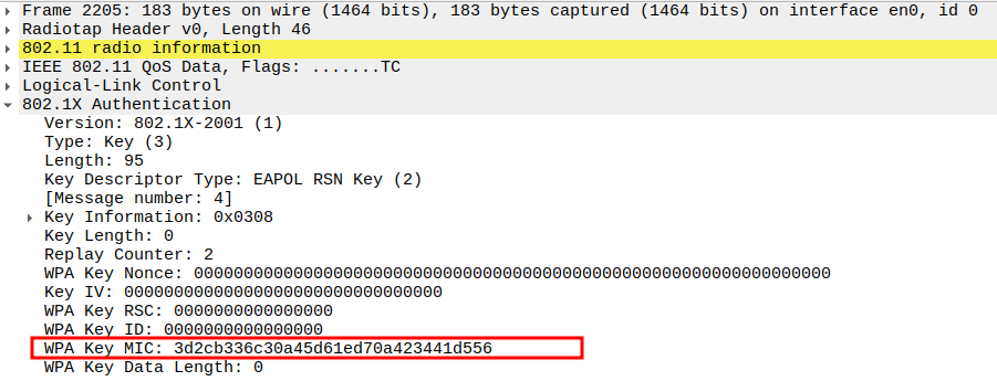 MIC verification in Message 4